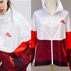 EUC Nike Air Women's Colorblock Woven Jacket AH7630 Med / Throwback 90s Style